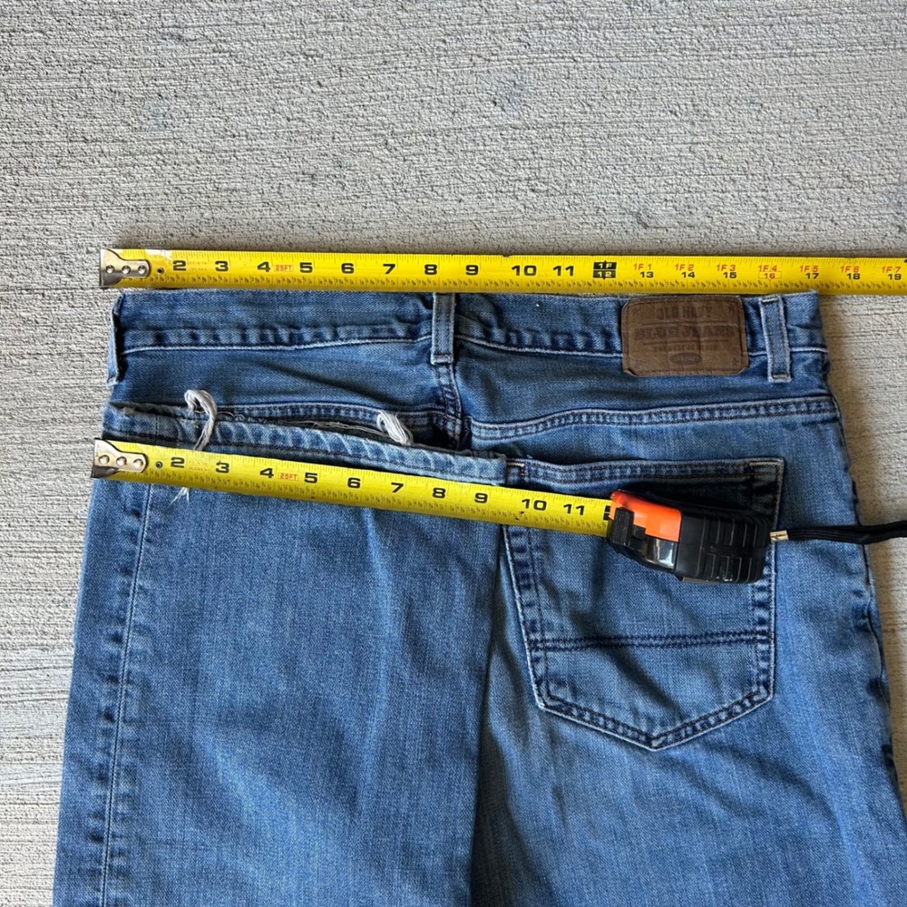 Vintage 2000s Y2K Old Navy baggy bootcut Blue faded Jeans - Picture 5 of 6